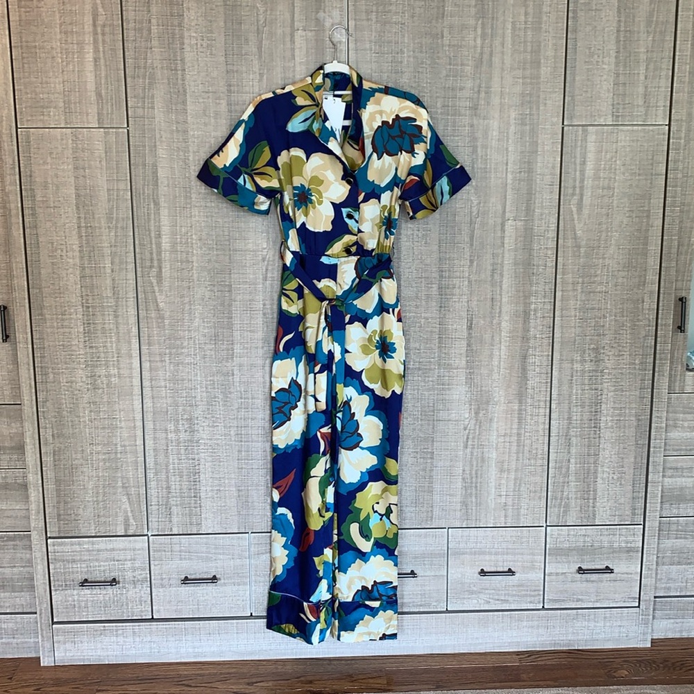Zara Belted Floral Print‎ Jumpsuit